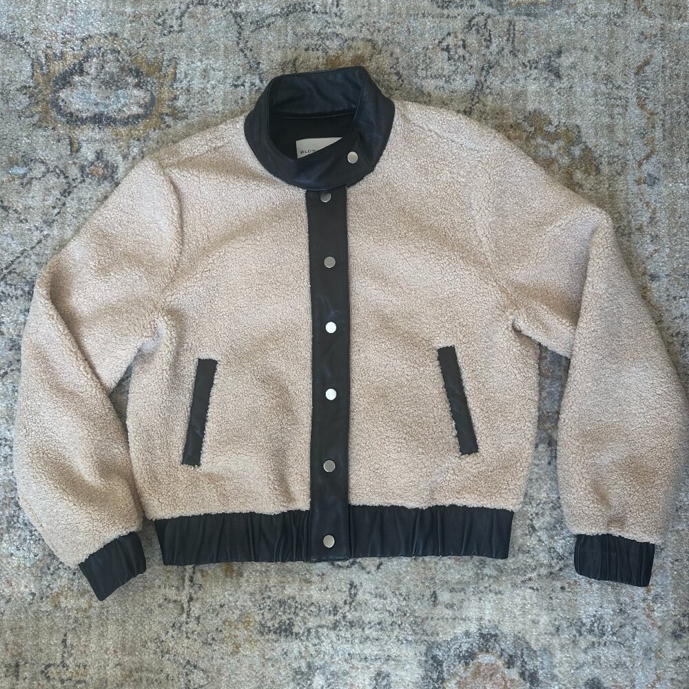 Baldwin Shearling Leather Bomber Jacket - image 2